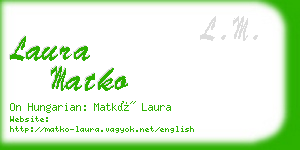 laura matko business card